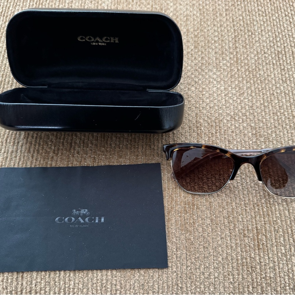 Coach Tortoise Shell Sunglasses with Case